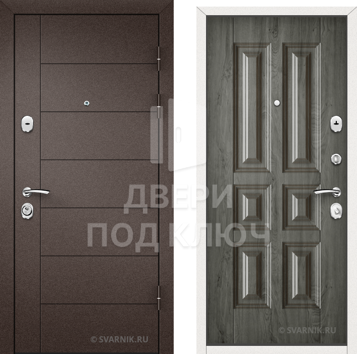 Усиленная входная дверь в дом ДПК-9160
